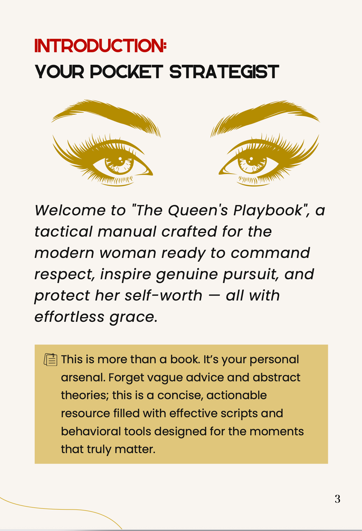 The Queen's Playbook: Scripts for Setting Boundaries, Inspiring Pursuit & Commanding Respect