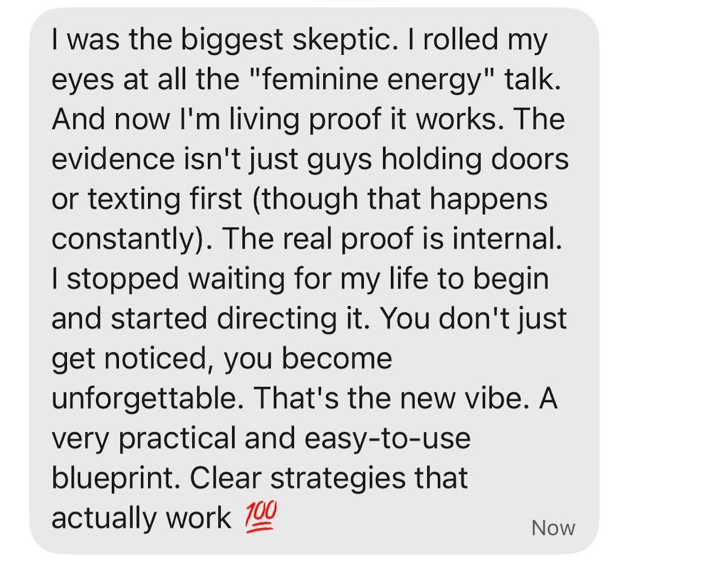 Customer review screenshot